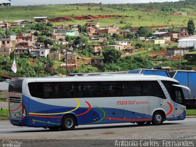 Mais Tur Turismo 1201 na cidade de João Monlevade, Minas Gerais, Brasil, por Antonio Carlos Fernandes. Número da foto: #1664537.