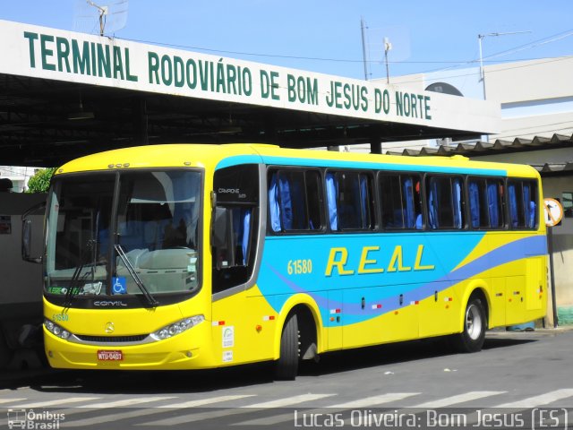 Viação Real Ita 61580 na cidade de Bom Jesus do Norte, Espírito Santo, Brasil, por Lucas Oliveira. ID da foto: 1663885.