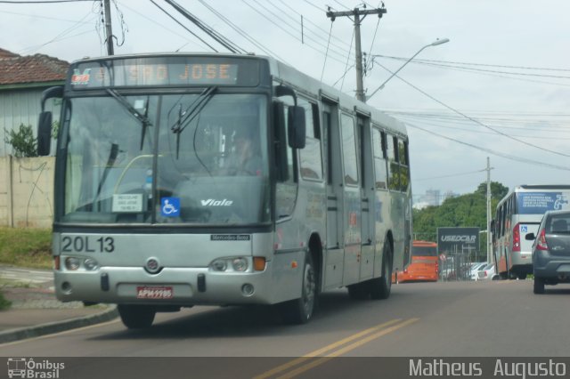 Auto Viação São José dos Pinhais 20L13 na cidade de Curitiba, Paraná, Brasil, por Matheus  Augusto. Número da foto: #1665606.