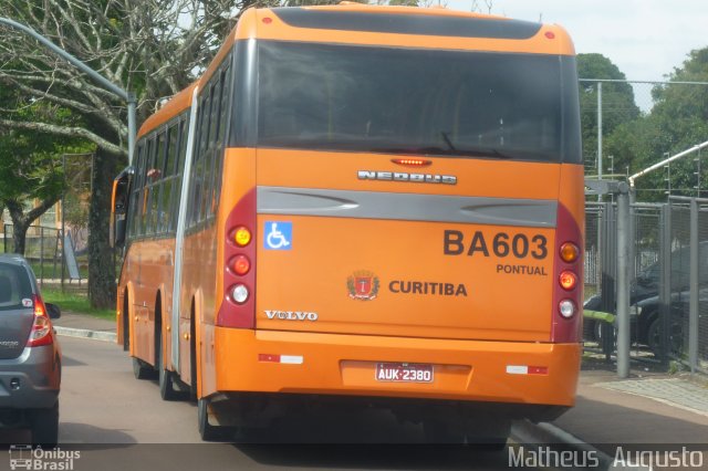 Transporte Coletivo Glória BA603 na cidade de Curitiba, Paraná, Brasil, por Matheus  Augusto. ID da foto: 1665600.