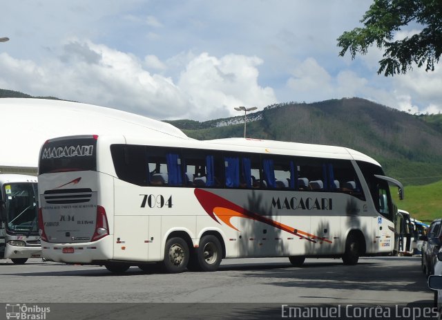 Auto Ônibus Macacari 7094 na cidade de Aparecida, São Paulo, Brasil, por Emanuel Corrêa Lopes. ID da foto: 1667362.