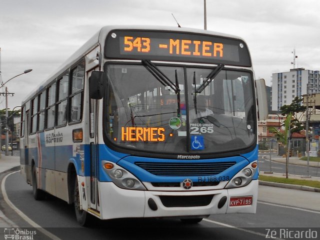Viação Nossa Senhora da Penha RJ 188.038 na cidade de Rio de Janeiro, Rio de Janeiro, Brasil, por Zé Ricardo Reis. Número da foto: #1666045.
