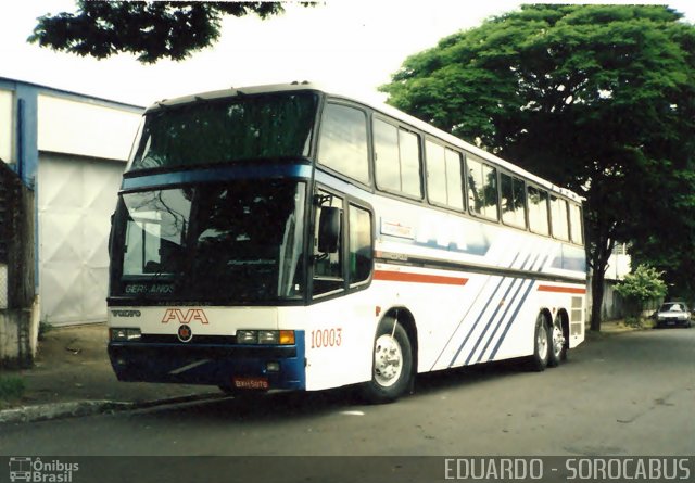 AVA - Auto Viação Americana 10003 na cidade de Americana, São Paulo, Brasil, por EDUARDO - SOROCABUS. ID da foto: 1666039.