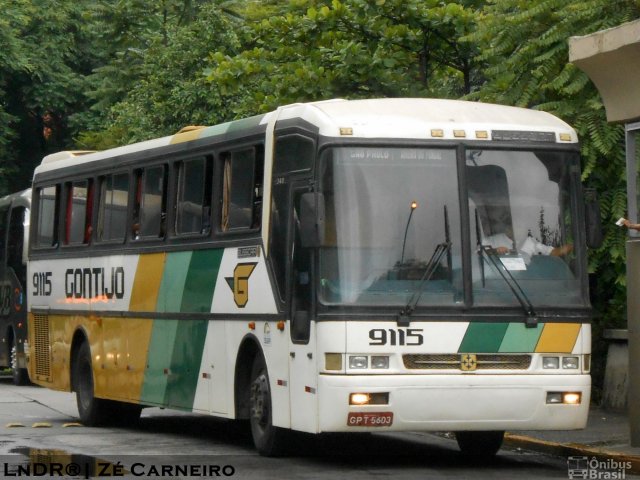 Empresa Gontijo de Transportes 9115 na cidade de São Paulo, São Paulo, Brasil, por Leandro Carneiro. ID da foto: 1666451.