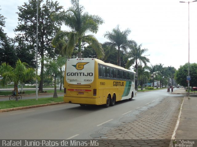 Empresa Gontijo de Transportes 15160 na cidade de Patos de Minas, Minas Gerais, Brasil, por RAFAEL  JUNIO FONSECA. Número da foto: #1666350.