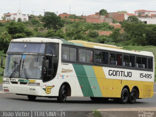 Empresa Gontijo de Transportes 15495 na cidade de Teresina, Piauí, Brasil, por João Victor. ID da foto: 1668606.