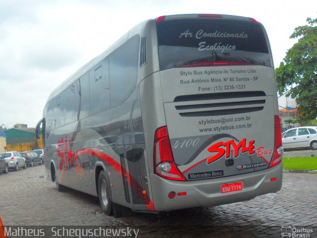 Style Bus 4100 na cidade de Santos, São Paulo, Brasil, por Matheus  Scheguschewsky. Número da foto: #1670616.