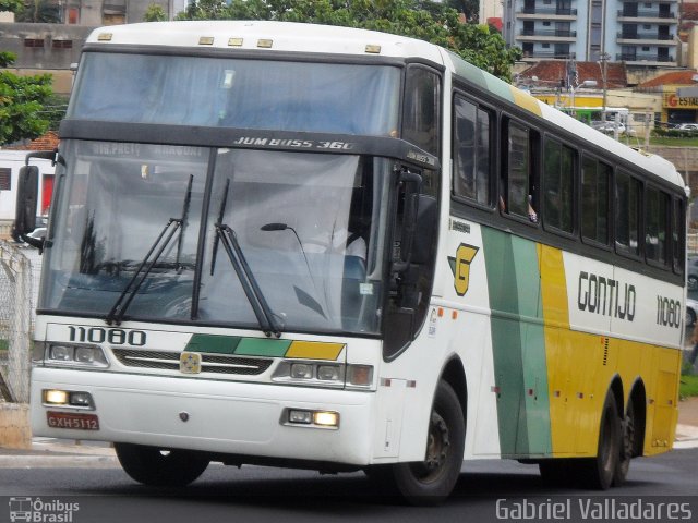 Empresa Gontijo de Transportes 11080 na cidade de Ribeirão Preto, São Paulo, Brasil, por Gabriel Valladares. Número da foto: #1670701.