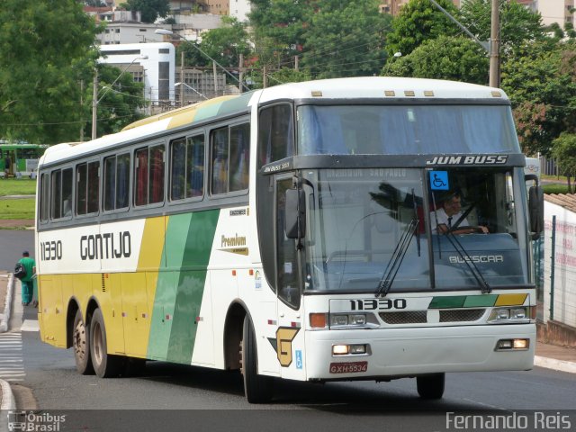 Empresa Gontijo de Transportes 11330 na cidade de Ribeirão Preto, São Paulo, Brasil, por Fernando Reis. Número da foto: #1670132.