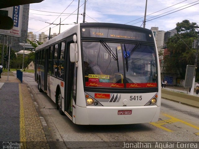 Metra - Sistema Metropolitano de Transporte 5415 na cidade de São Bernardo do Campo, São Paulo, Brasil, por Jonathan  Aguiar Correa. Número da foto: #1669917.