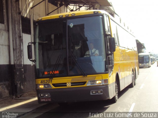 Viação Itapemirim 45201 na cidade de Rio de Janeiro, Rio de Janeiro, Brasil, por André Luiz Gomes de Souza. ID da foto: 1673291.