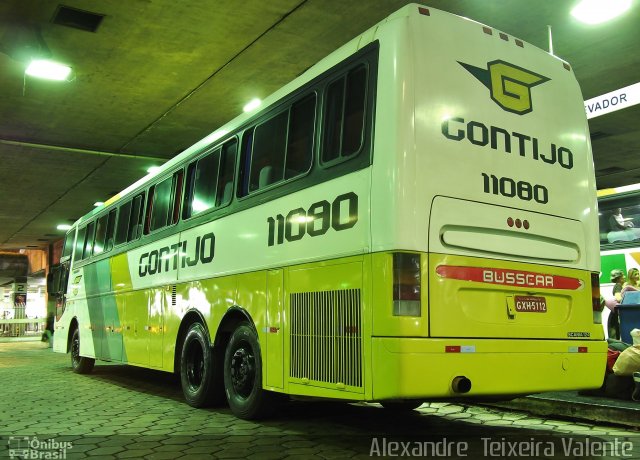 Empresa Gontijo de Transportes 11080 na cidade de Belo Horizonte, Minas Gerais, Brasil, por Alexandre  Teixeira Valente. ID da foto: 1673764.