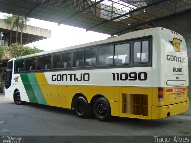 Empresa Gontijo de Transportes 11090 na cidade de Belo Horizonte, Minas Gerais, Brasil, por Tiago  Alves. Número da foto: #1673842.