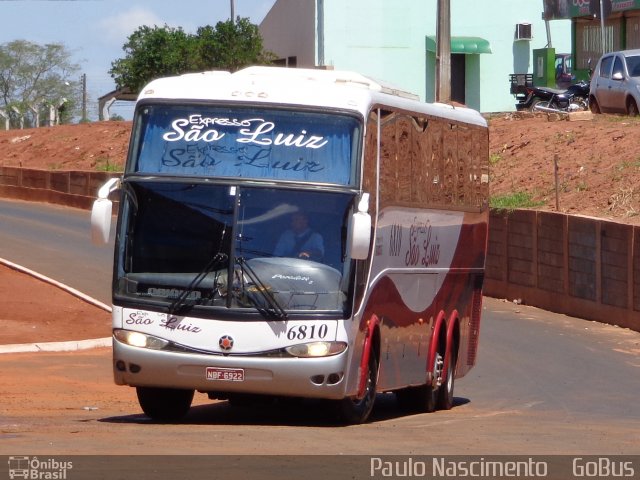 Expresso São Luiz 6810 na cidade de Rio Verde, Goiás, Brasil, por Paulo Roberto Sales do Nascimento. Número da foto: #1675037.