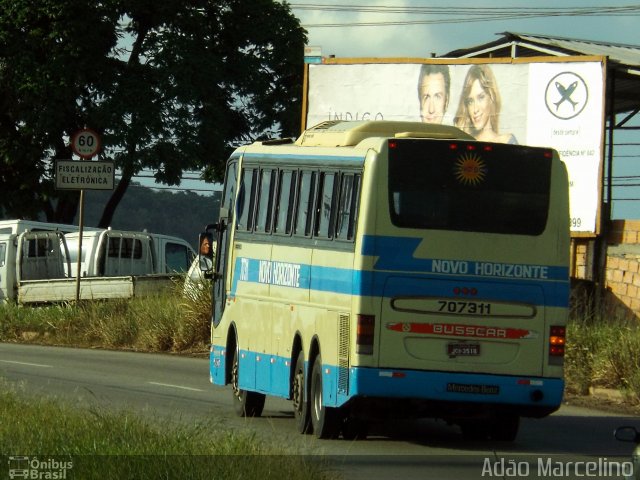 Viação Novo Horizonte 707311 na cidade de Betim, Minas Gerais, Brasil, por Adão Raimundo Marcelino. Número da foto: #1675989.