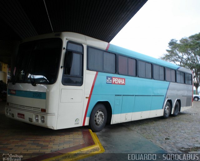 Empresa de Ônibus Nossa Senhora da Penha 27061 na cidade de Pariquera-Açu, São Paulo, Brasil, por EDUARDO - SOROCABUS. ID da foto: 1675983.