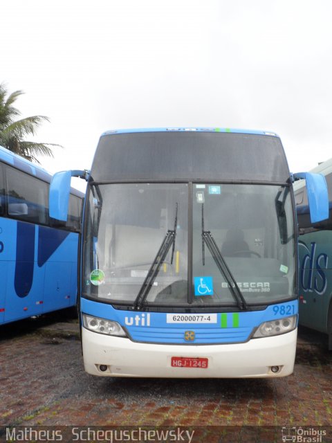 UTIL - União Transporte Interestadual de Luxo 9821 na cidade de São Vicente, São Paulo, Brasil, por Matheus  Scheguschewsky. Número da foto: #1677982.