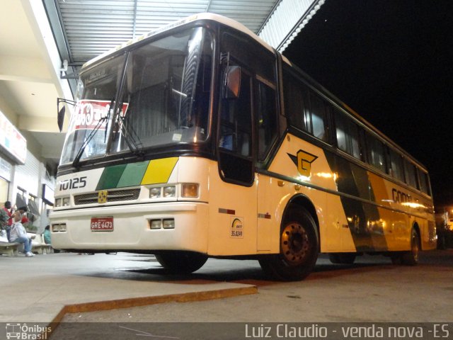 Empresa Gontijo de Transportes 10125 na cidade de Venda Nova do Imigrante, Espírito Santo, Brasil, por Luiz Claudio . Número da foto: #1676743.
