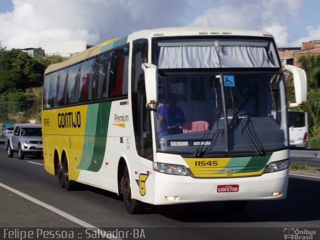 Empresa Gontijo de Transportes 11545 na cidade de Salvador, Bahia, Brasil, por Felipe Pessoa de Albuquerque. Número da foto: #1642174.