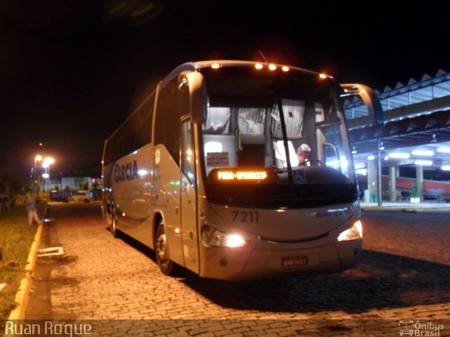 Viação Garcia 7211 na cidade de Americana, São Paulo, Brasil, por Ruan Roque. Número da foto: #1641469.