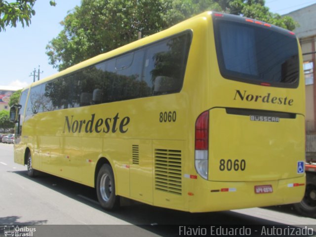Viação Nordeste 8060 na cidade de Fortaleza, Ceará, Brasil, por Rafael Castro Fontenele. Número da foto: #1642664.