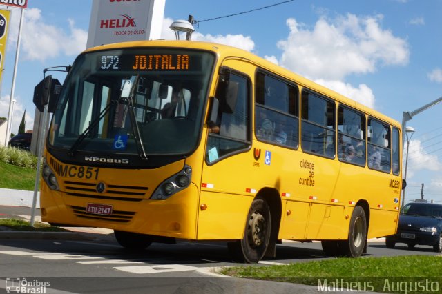 Auto Viação Mercês MC851 na cidade de Curitiba, Paraná, Brasil, por Matheus  Augusto. Número da foto: #1642090.