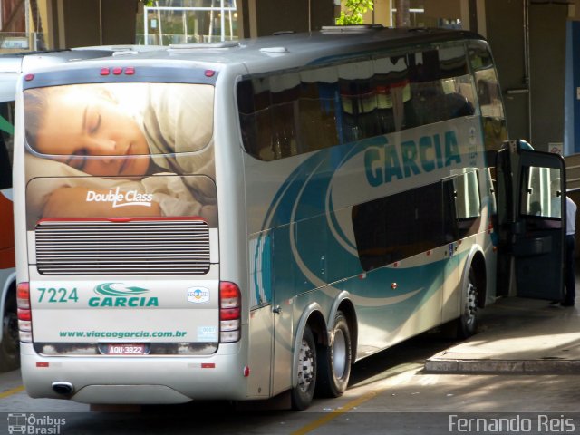 Viação Garcia 7224 na cidade de Ribeirão Preto, São Paulo, Brasil, por Fernando Reis. Número da foto: #1641102.