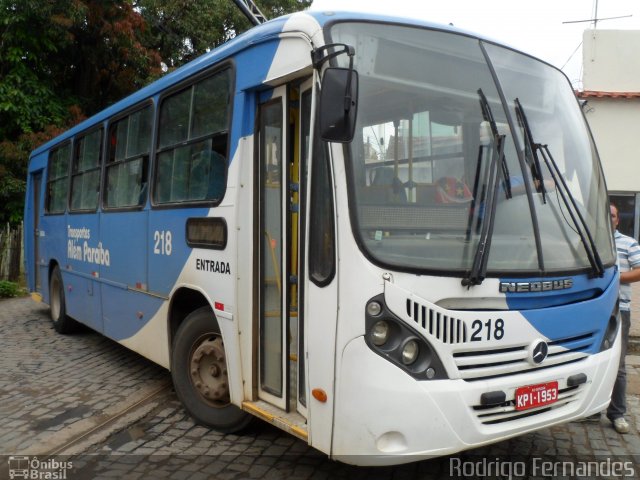Transportes Além Paraíba 218 na cidade de Além Paraíba, Minas Gerais, Brasil, por Rodrigo Fernades. Número da foto: #1642106.