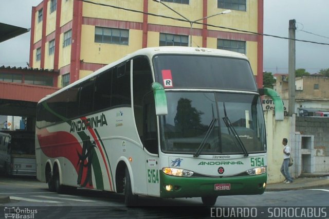 Empresa de Transportes Andorinha 5154 na cidade de Sorocaba, São Paulo, Brasil, por EDUARDO - SOROCABUS. Número da foto: #1679717.