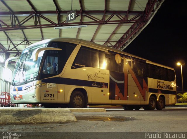 Expresso Maringá 5721 na cidade de Londrina, Paraná, Brasil, por Paulo Ricardo. ID da foto: 1679639.