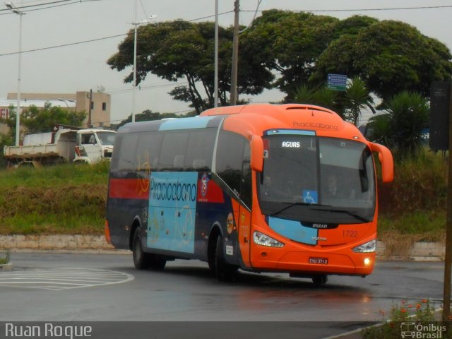 Viação Piracicabana 1722 na cidade de Americana, São Paulo, Brasil, por Ruan Roque. ID da foto: 1679407.