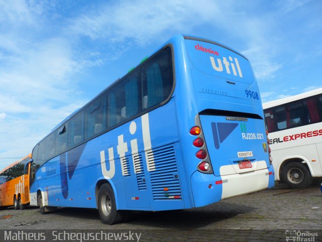 UTIL - União Transporte Interestadual de Luxo 9908 na cidade de São Vicente, São Paulo, Brasil, por Matheus  Scheguschewsky. Número da foto: #1680176.