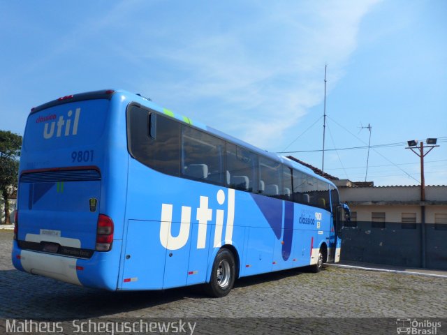 UTIL - União Transporte Interestadual de Luxo 9801 na cidade de São Vicente, São Paulo, Brasil, por Matheus  Scheguschewsky. Número da foto: #1682113.