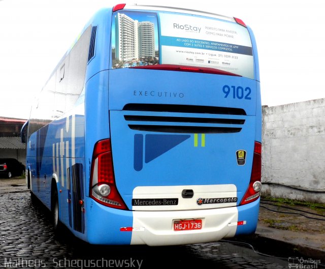 UTIL - União Transporte Interestadual de Luxo 9102 na cidade de São Vicente, São Paulo, Brasil, por Matheus  Scheguschewsky. Número da foto: #1686575.