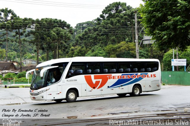 Viação Teresópolis RJ 203.056 na cidade de Campos do Jordão, São Paulo, Brasil, por Reginaldo Levinski da Silva. Número da foto: #1686569.