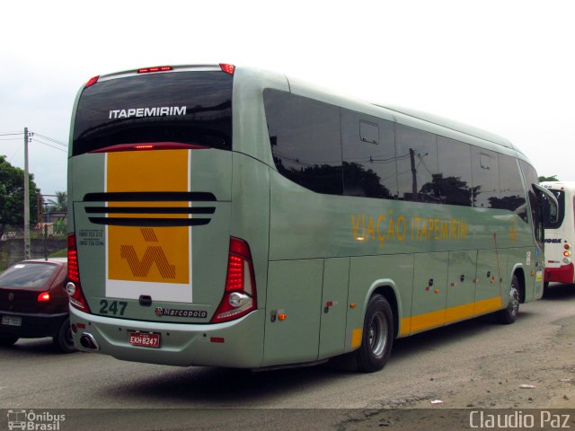 Viação Itapemirim 247 na cidade de Nova Iguaçu, Rio de Janeiro, Brasil, por Claudio Paz. ID da foto: 1686013.