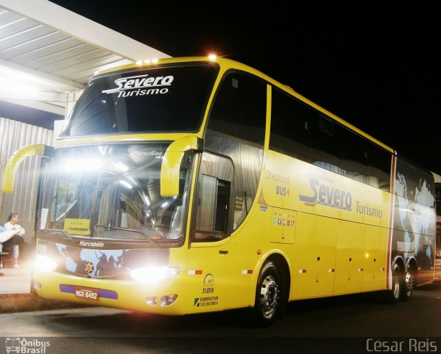 Severo Turismo 1550 na cidade de Belo Horizonte, Minas Gerais, Brasil, por César Ônibus. ID da foto: 1686157.