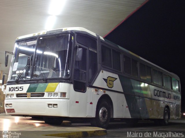 Empresa Gontijo de Transportes 10155 na cidade de João Monlevade, Minas Gerais, Brasil, por Mairo de Magalhães. ID da foto: 1685294.