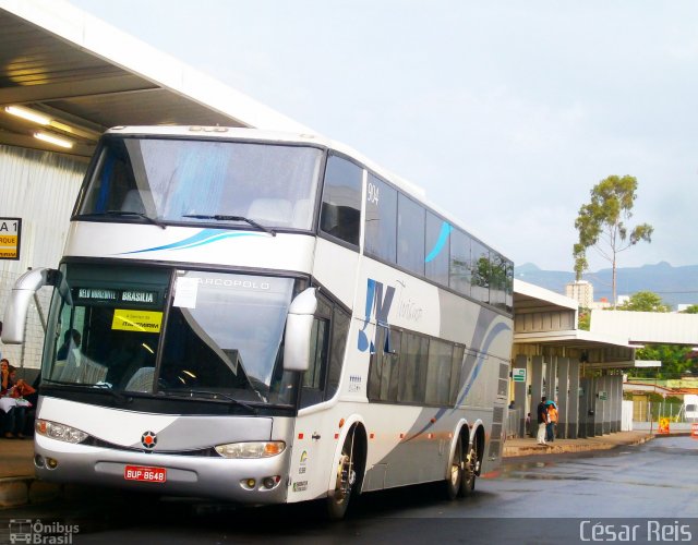 JK Turismo 904 na cidade de Belo Horizonte, Minas Gerais, Brasil, por César Ônibus. Número da foto: #1685441.