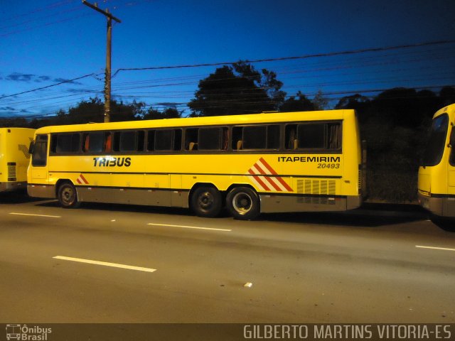 Viação Itapemirim 20493 na cidade de Vitória, Espírito Santo, Brasil, por Gilberto Martins. ID da foto: 1684366.