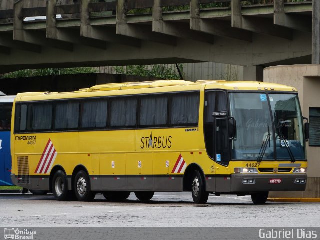 Viação Itapemirim 44027 na cidade de Santos, São Paulo, Brasil, por Gabriel Dias. Número da foto: #1688874.