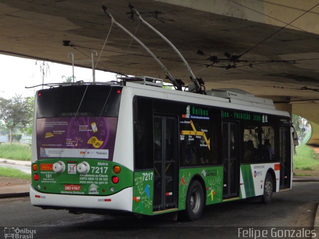 Metra - Sistema Metropolitano de Transporte 7217 na cidade de Santo André, São Paulo, Brasil, por Felipe Gonzales. Número da foto: #1688965.