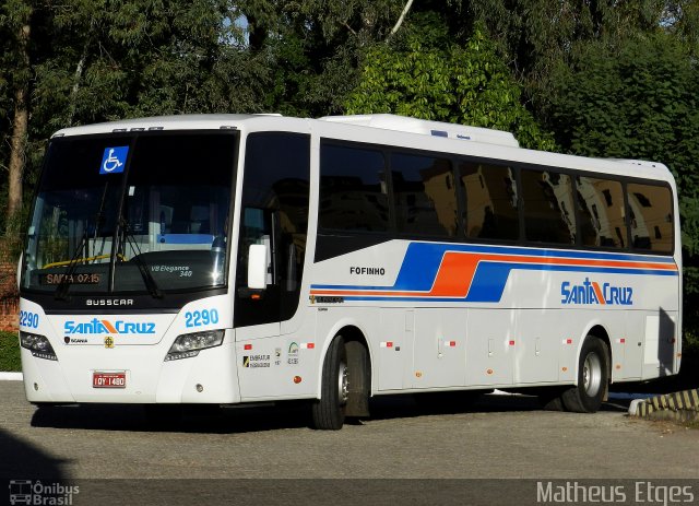 VUSC - Viação União Santa Cruz 2290 na cidade de Santa Maria, Rio Grande do Sul, Brasil, por Matheus Etges. Número da foto: #1687713.