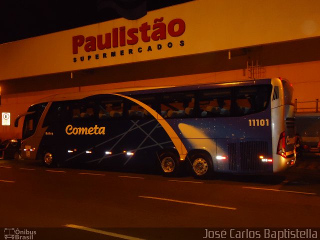 Viação Cometa 11101 na cidade de Sorocaba, São Paulo, Brasil, por José Carlos Baptistella. Número da foto: #1688064.