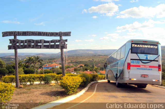 Transnorte - Transporte e Turismo Norte de Minas 48100 na cidade de Rubelita, Minas Gerais, Brasil, por Carlos Eduardo Lopes. ID da foto: 1688582.