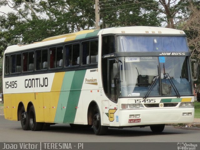 Empresa Gontijo de Transportes 15495 na cidade de Teresina, Piauí, Brasil, por João Victor. ID da foto: 1687268.