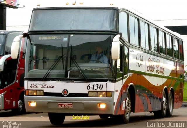 Expresso São Luiz 6430 na cidade de Goiânia, Goiás, Brasil, por Carlos Júnior. Número da foto: #1690516.