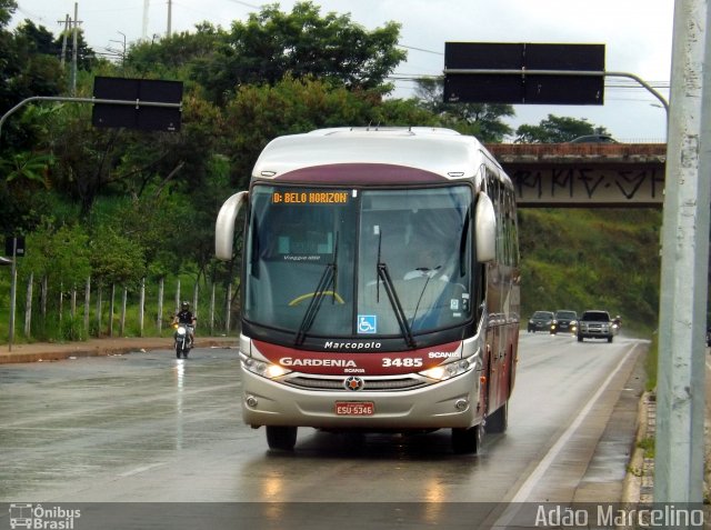 Expresso Gardenia 3485 na cidade de Belo Horizonte, Minas Gerais, Brasil, por Adão Raimundo Marcelino. Número da foto: #1690659.