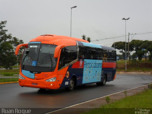 Viação Piracicabana 1722 na cidade de Americana, São Paulo, Brasil, por Ruan Roque. ID da foto: 1690074.