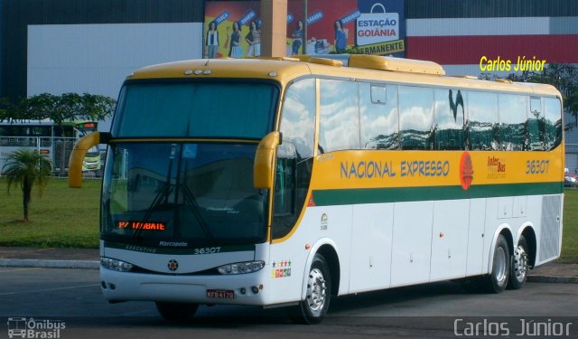 Nacional Expresso 36307 na cidade de Goiânia, Goiás, Brasil, por Carlos Júnior. ID da foto: 1690505.